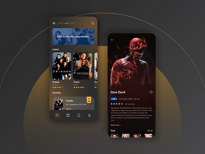 Movie Mobile App app design application dailyui design figma graphic design illustration ui