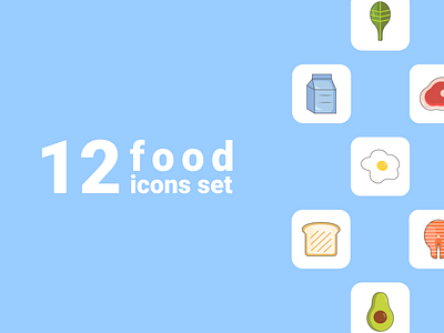 Healthy food line icon set design graphic design illustration ui ux vector здоровехарчування лінейний сетіконок їжа