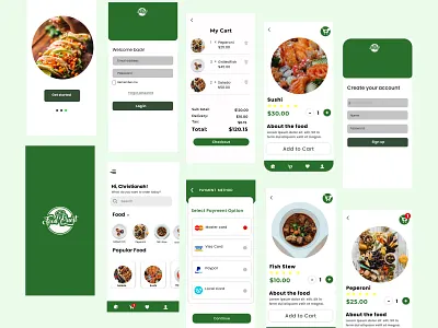 Foodquest App UI Design design figma herosection illustration logo productdesign ui uidesign ux website