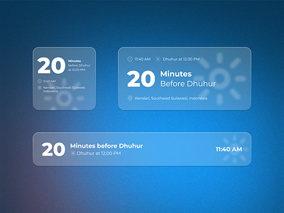 Salah Countdown Hint - Daily UI 014 countdown dailyui design graphic design interface notification pop up timer ui ux