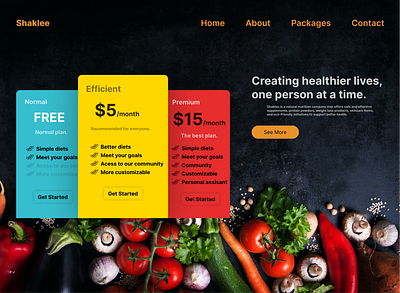 Shaklee Nutrition Website🧑🏻‍⚕️🪴🏃🏻‍♂️ clean dailyui design minimal ui ux web web design website