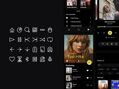 Dive Club Product Iconography Course dive club icons maven music app product iconography