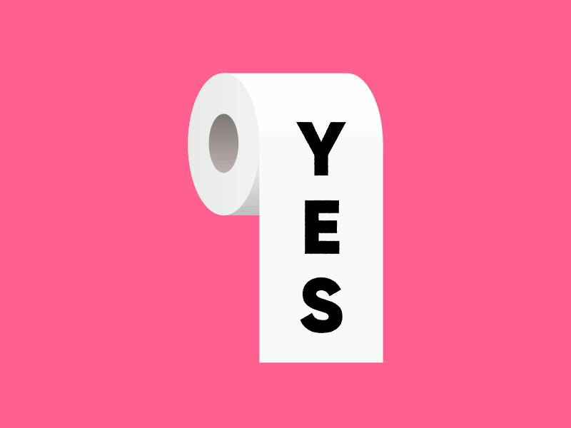 Toilet Paper Toggle animation art bog correct way gsap illustration interactive javascript paper roll svg toggle toilet ui vector