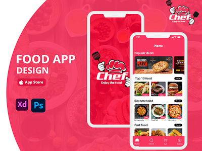 Food App UI design app app design delicious design food food app foodie foodphotography graphic design healthyeating ios typography ui uiux ux yum