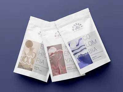 GUATEPE - COFFEE BRAND THREE DIFFERENT PACKAGE DESIGN branding coffee design graphic design illustration logo package vector