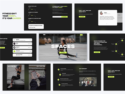 Space | Landing Page branding dark design fitness illustration landing logo marketing ui ux vector webdesign website
