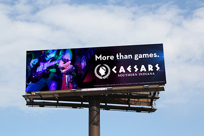 Caesars OOH branding graphic design