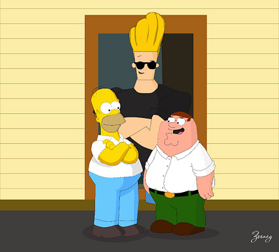 Johnny Bravo designs, themes, templates and downloadable graphic