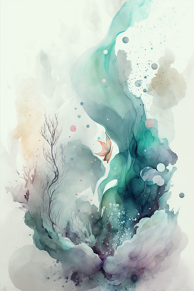 Abstract abstract illustration midjourney watercolor