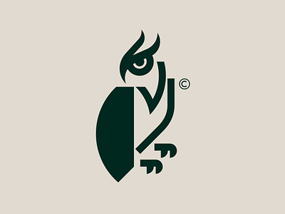 Owl Guard animal bird eye forest guard hoot logo night owl power proud shield strong symbol wing