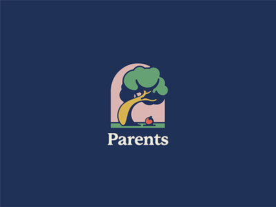 Parents Monogram apple tree austin austin texas branding design logo monogram parents