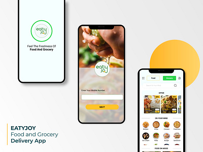 Eatyjoy food delivery app ui ux