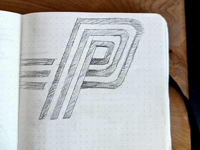 P logo sketch branding design graphic design illustration logo sketch