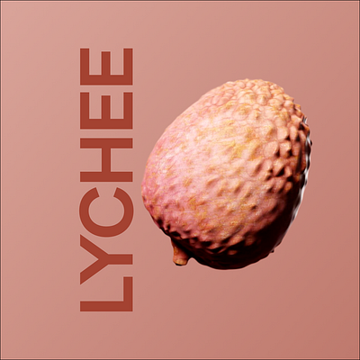 LYCHEE branding color design fruit graphic design illustration