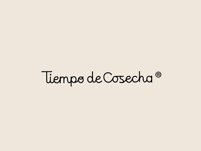 Logo for Tiempo de Cosecha art direction branding design graphic design identity logo script logo type type design typography vector