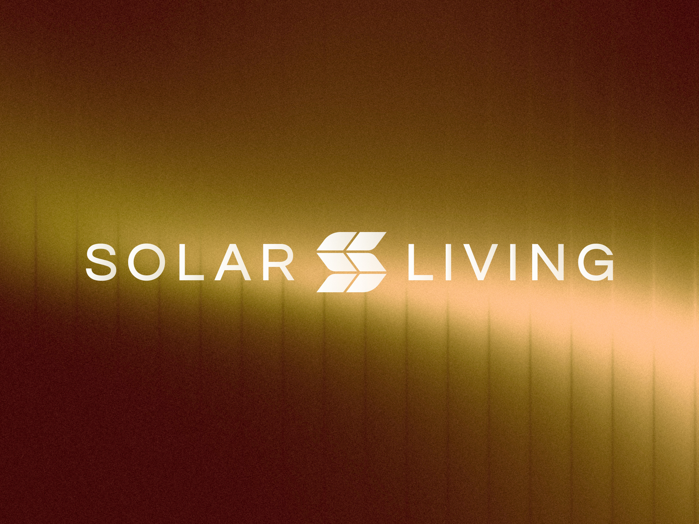 Solar Living Logotype battery branding eco eco friendly grid grids logo minimal panel panels power rays sol solar sun sustainable symbol