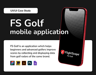 UX/UI Case Study - FS Golf app application applicationdesign case study casestudy design research ui ux uxcasestudy website