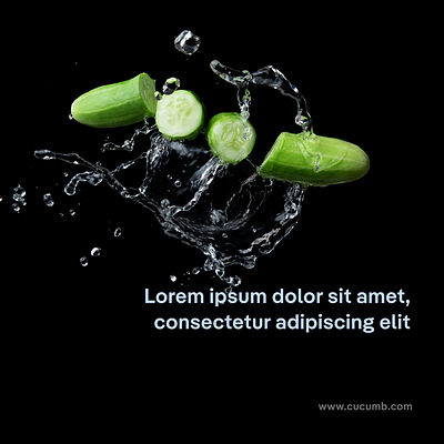 Cucumb splash blue text design graphic graphic design illustration network social splash vector vegetable water