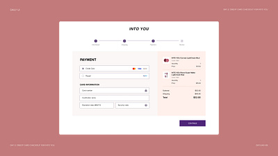 Daily UI #002: Credit Card Checkout cosmetic daily ui e commerce visual design