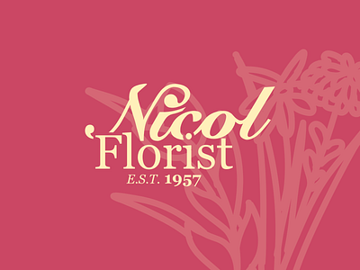 Nicol Florist - Branding and Adverts advertisement branding logo marketing merchandise