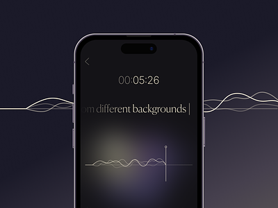 Speech Recognition App 🎙 app aura concept gradient mobile recognition record recording speech ui uxui