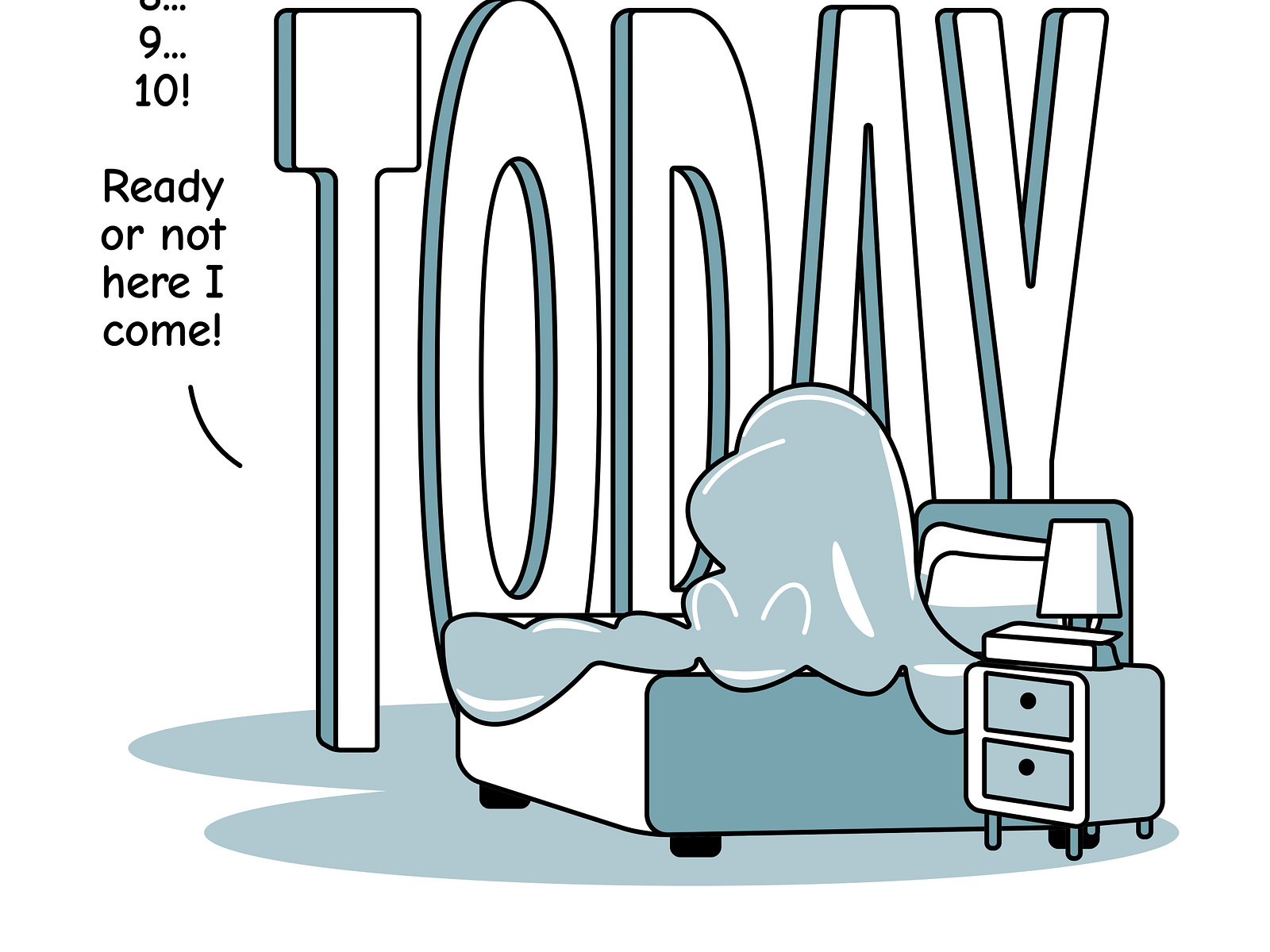 Today is a bed day by Lee Sampson on Dribbble