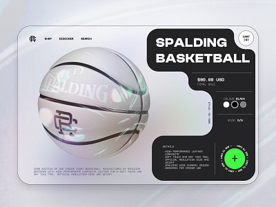 Basketball E-commerce page app basket basketball brand desktop e commerce fashion minimal nft sport store ui