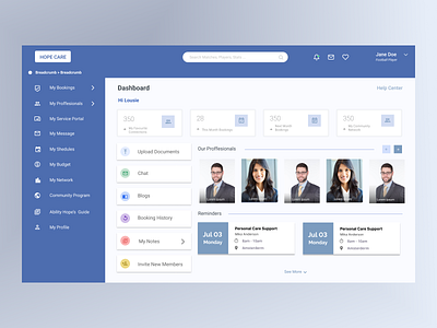 Dashboard Concept for Learning Management system dashboard ui