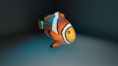 NEMO... fishy 3d 3d model arrtist art fish lighting maya modelling texturing