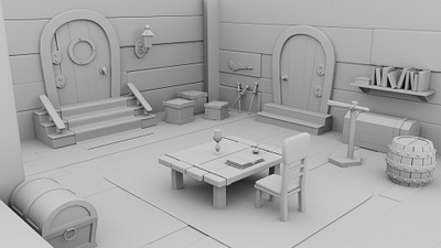 Game environment arrff... 3d 3d model arrtist art game game environment gaming maya ship