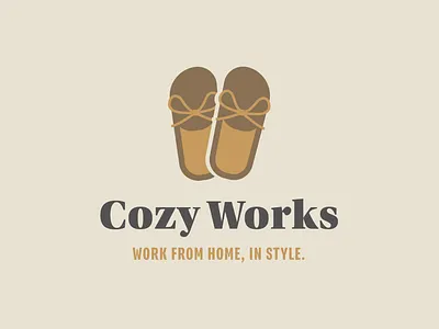 Day 86 - Cozy Works Logo branding cozy logo wfh