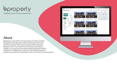 Bproperty Website Re-Arrange design modern ui rearrange rental website ui ux