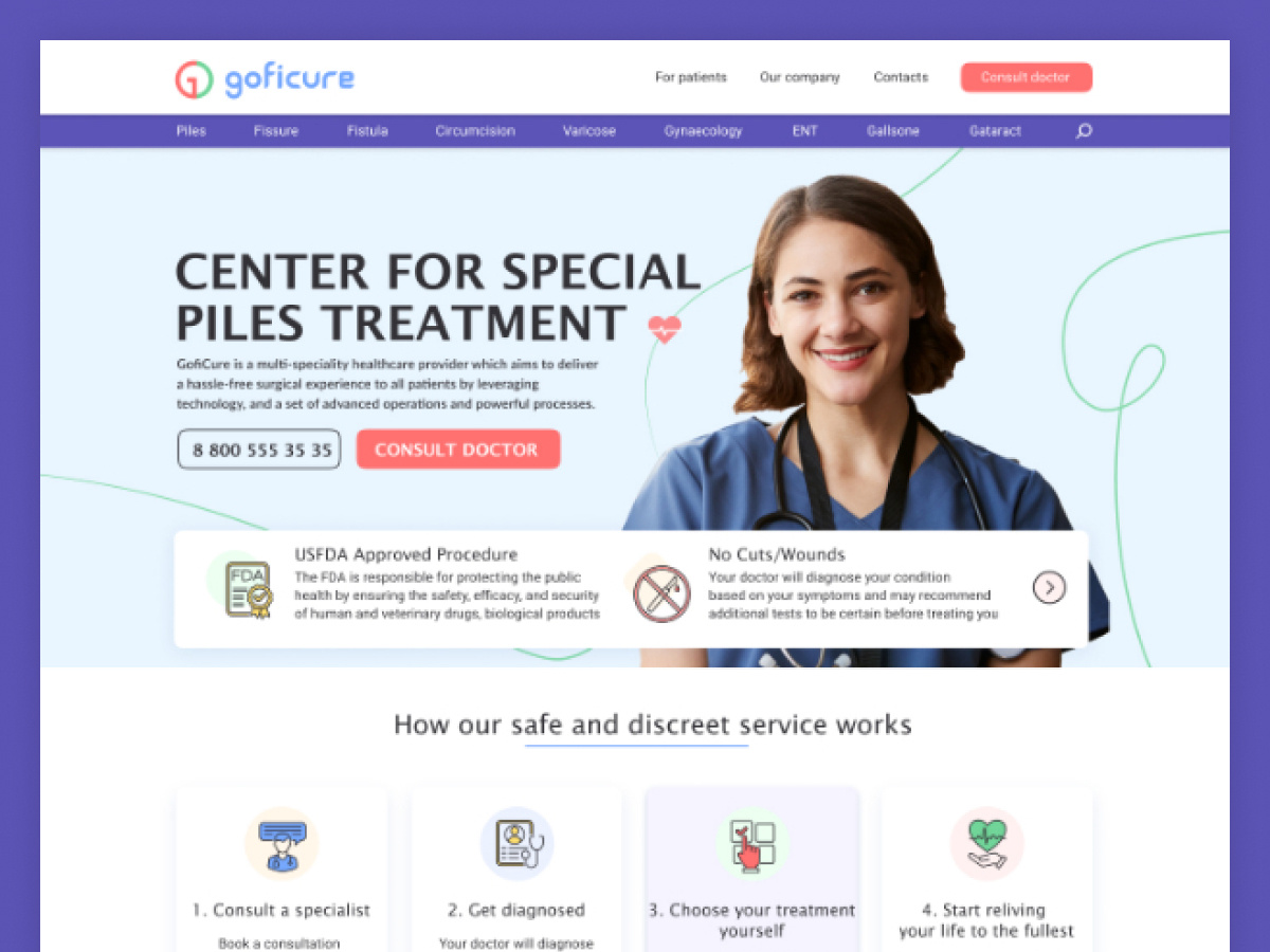 Medical Website Design design ui ux web design