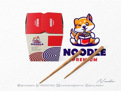 Noodle Logo brand branding design graphic design identity illustration logo mark noodle tshirt vector
