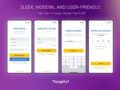 First impressions matter - Login Page figma modern onboarding productdesign signin signup sketch sleek ui userexperience userfriendly userinterface ux xd