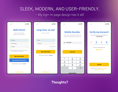 First impressions matter - Login Page figma modern onboarding productdesign signin signup sketch sleek ui userexperience userfriendly userinterface ux xd