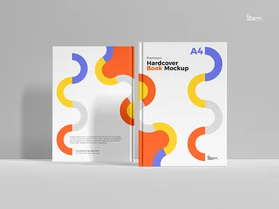 Free A4 Book Mockup book mockup