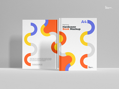 Free A4 Book Mockup book mockup