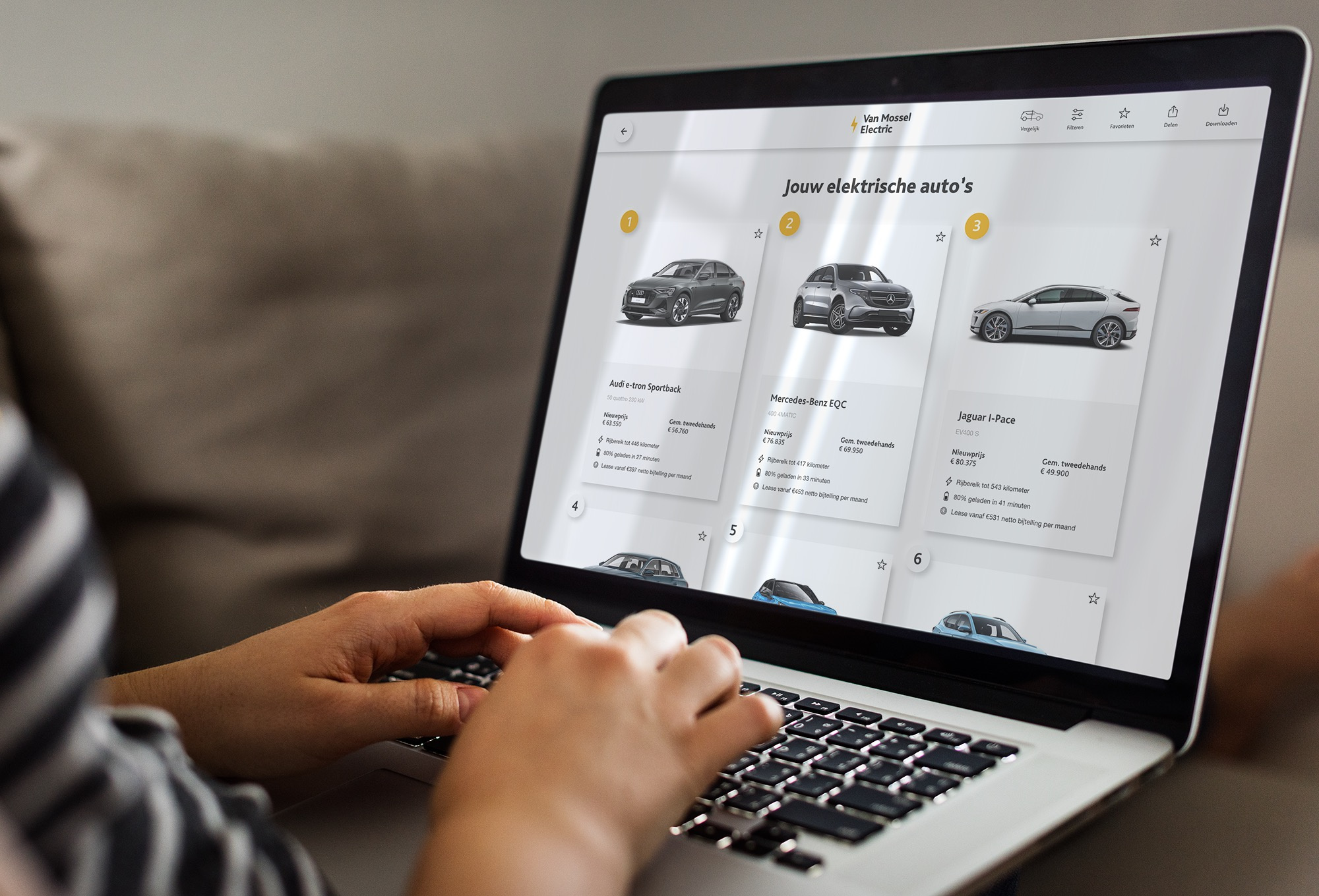 Van Mossel Electric - Webdesign graphic design ui webdesign