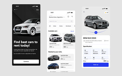 Daily UI - Rental Cars daily design graphic design mobile product ui ux