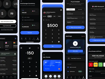 Wirepay Mobile App animation crypto design fintech illustration interface lottie money motion graphics onboarding ui ux