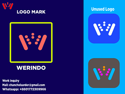 Letter W logo design concept unused branding graphic design logo