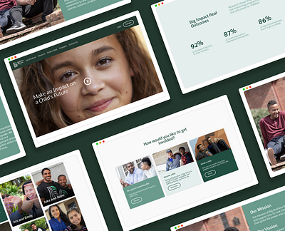 Big Brothers Big Sisters UX/UI Redesign! mentorship missionstatement nonprofit social cause uicards uxui volunteer