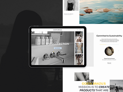 Costa Brazil beauty branding design graphic design identity interaction shop skincare tropical typography ui ux visual design visual identity web website design