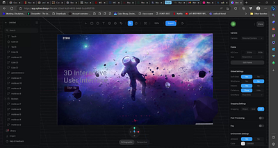 3d interactive user interface using spline 3d animation branding graphic design motion graphics ui