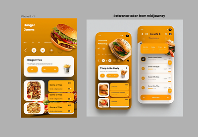 Inspired from mid journey Food user interface for mobile phone 3d design figma graphic design graphics ui
