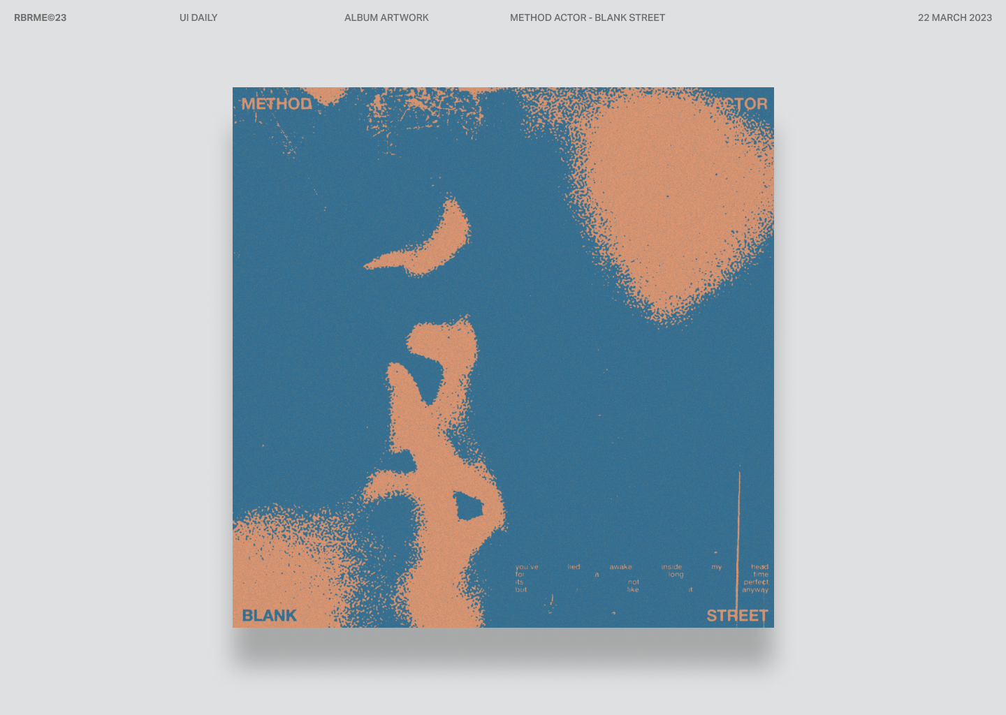 method-actor-album-cover-by-robbie-broome-on-dribbble