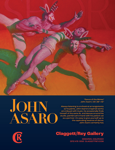 John Asaro Print Ad ad advertising fine art graphic design print typography