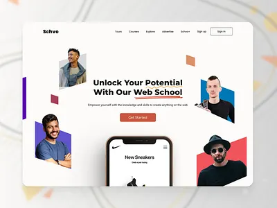 Web-School Website Design branding design school ui ux web webschool website website design