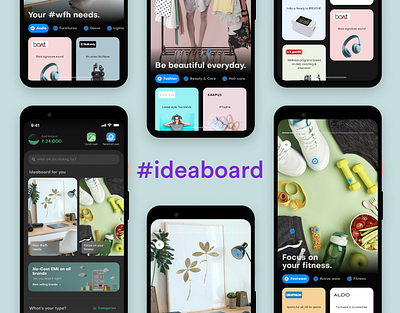 Idea Board - Habit making design fintech shopping ux